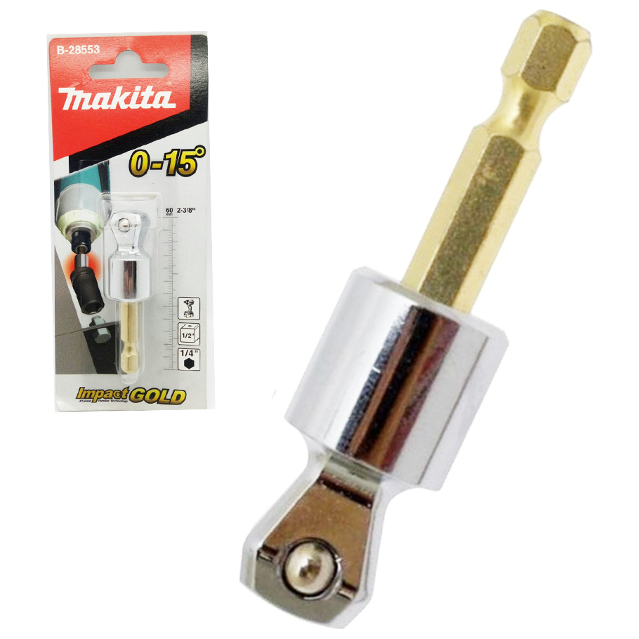 Makita B-28553 Impact Gold Tilt Socket Adapter 1/4 Makita B-28553 Impact Gold Tilt Socket Adapter 1/4